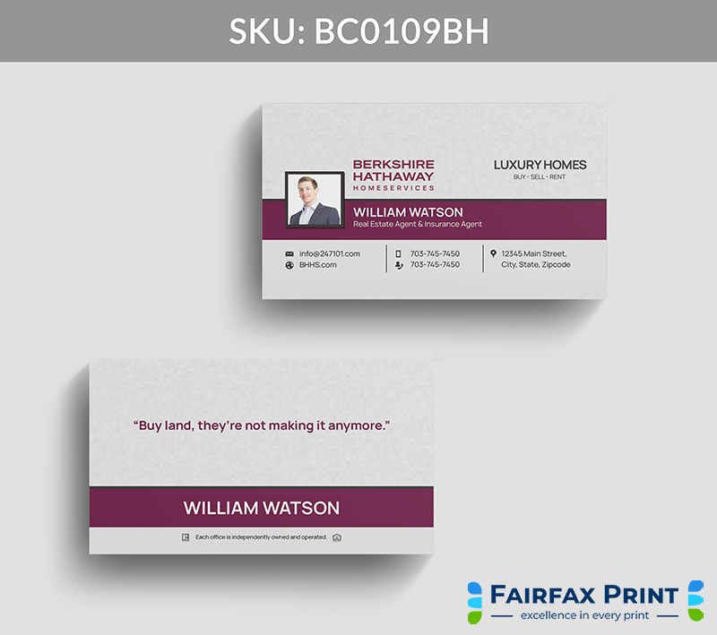 Realtors Fairfax Print for Berkshire Hathaway - BC0109BH - Style 22