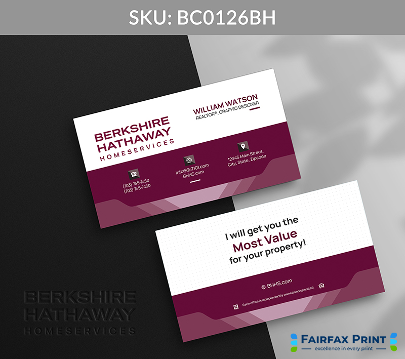 Realtors Fairfax Print for Berkshire Hathaway - BC0126BH - Style 12