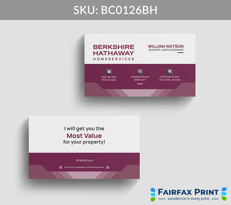 Realtors Fairfax Print for Berkshire Hathaway - BC0126BH - Style 22