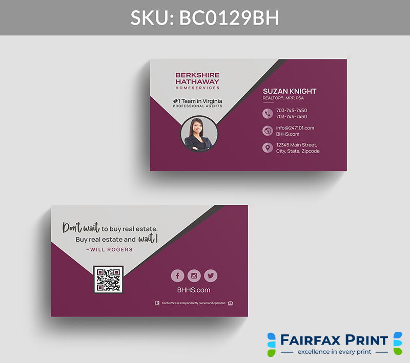 Realtors Fairfax Print for Berkshire Hathaway - BC0129BH - Style 22
