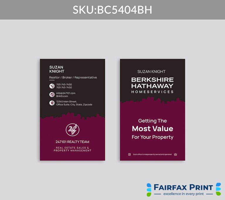 Realtors Fairfax Print for Berkshire Hathaway - BC5404BH - Style 28