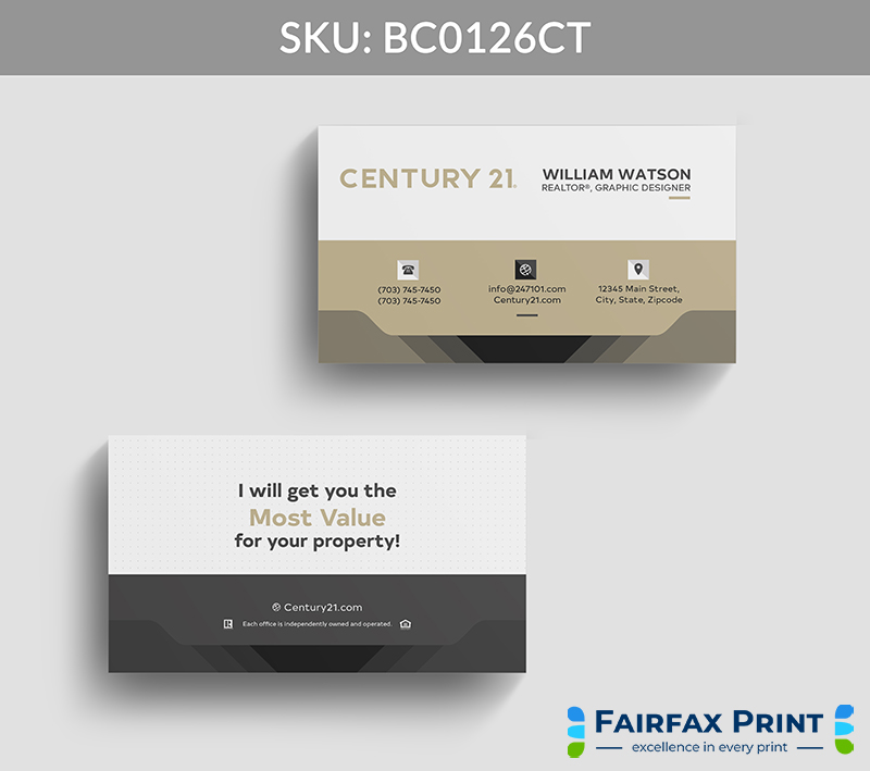 Realtors Fairfax Print for Century 21 - BC0126CT - Style 22