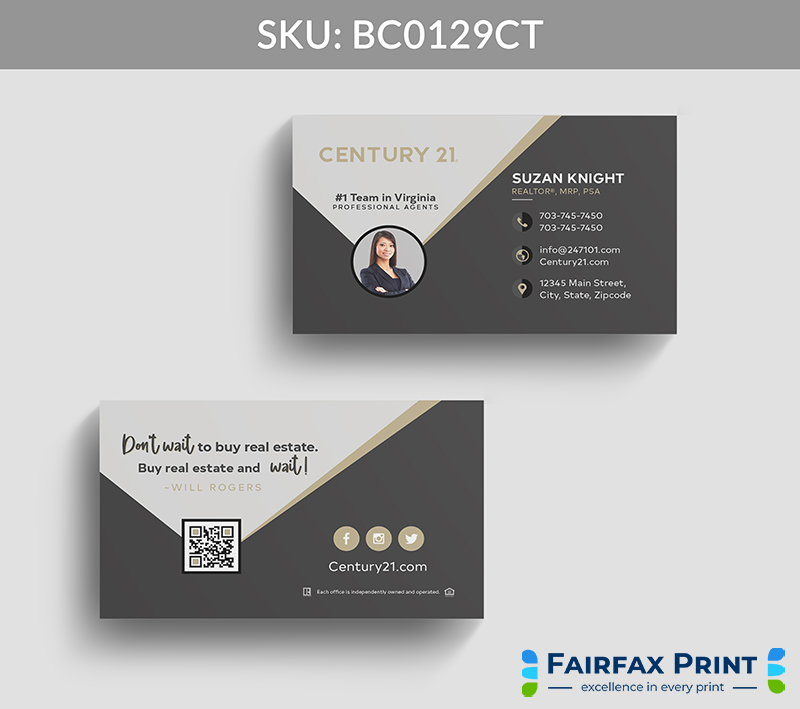 Realtors Fairfax Print for Century 21 - BC0129CT - Style 22