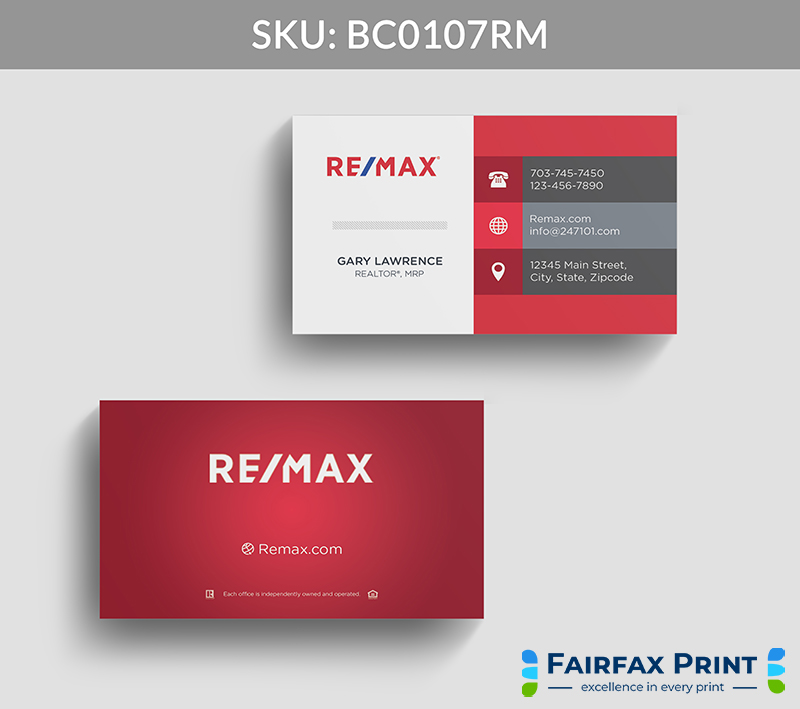 Realtors Fairfax Print for REMAX - BC0107RM - Style 22