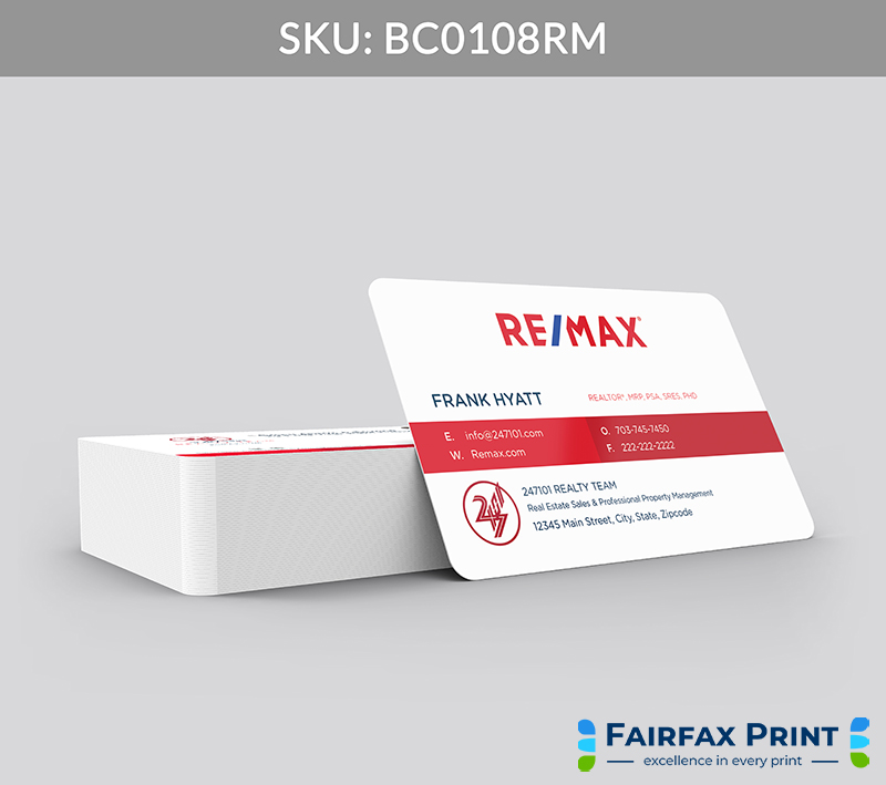 Realtors Fairfax Print for REMAX - BC0108RM - Style 2