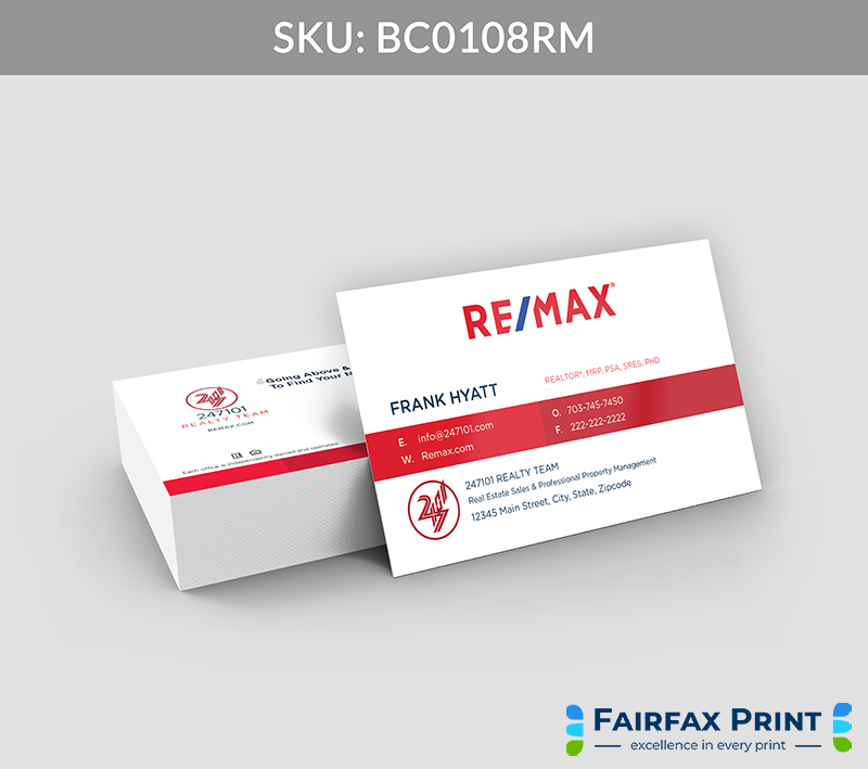 Realtors Fairfax Print for REMAX - BC0108RM - Style 21