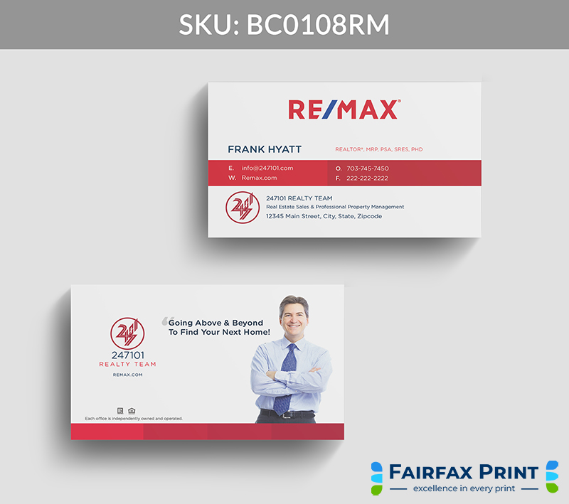 Realtors Fairfax Print for REMAX - BC0108RM - Style 22