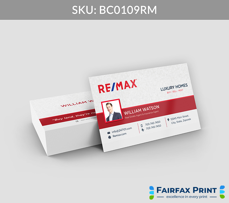 Realtors Fairfax Print for REMAX - BC0109RM - Style 21