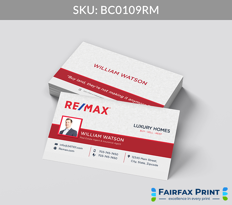 Realtors Fairfax Print for REMAX - BC0109RM - Style 24