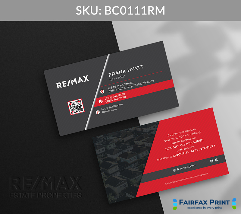 Realtors Fairfax Print for REMAX - BC0111RM - Style 12