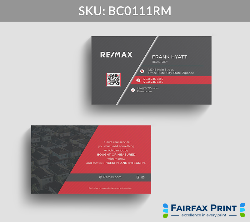 Realtors Fairfax Print for REMAX - BC0111RM - Style 22