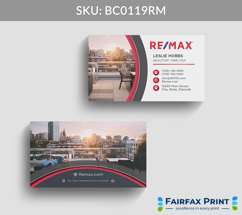 Realtors Fairfax Print for REMAX - BC0119RM - Style 22