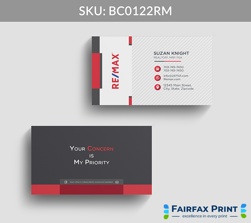 Realtors Fairfax Print for REMAX - BC0122RM - Style 22