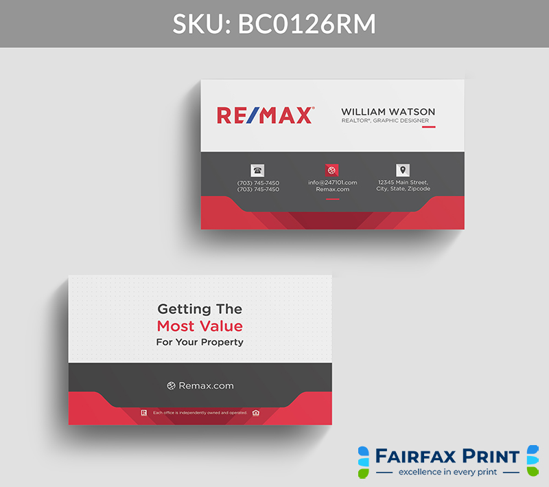 Realtors Fairfax Print for REMAX - BC0126RM - Style 22