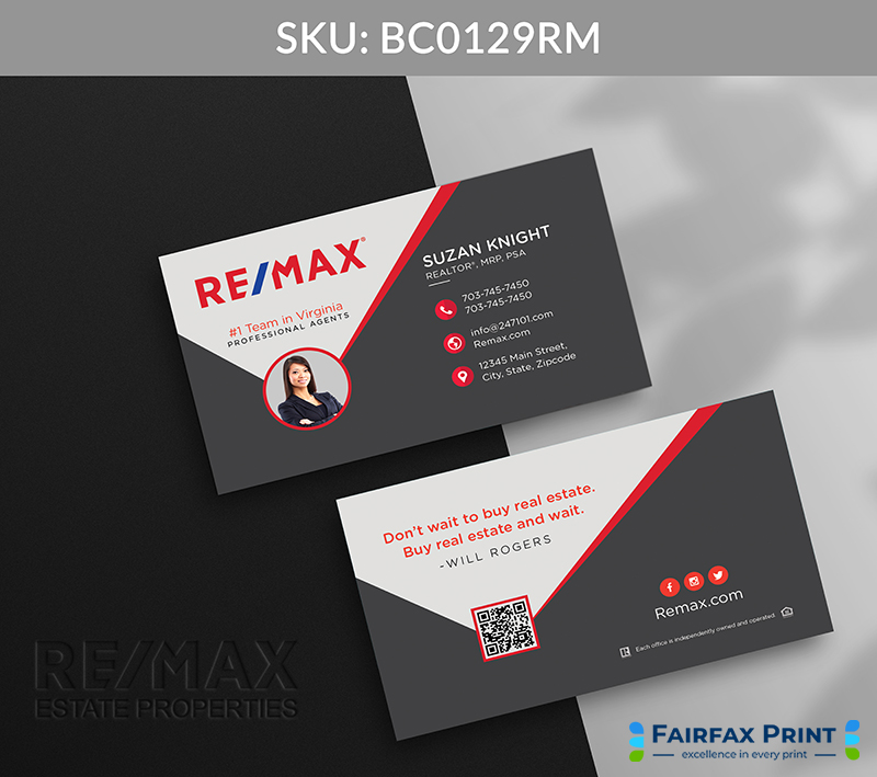 Realtors Fairfax Print for REMAX - BC0129RM - Style 12