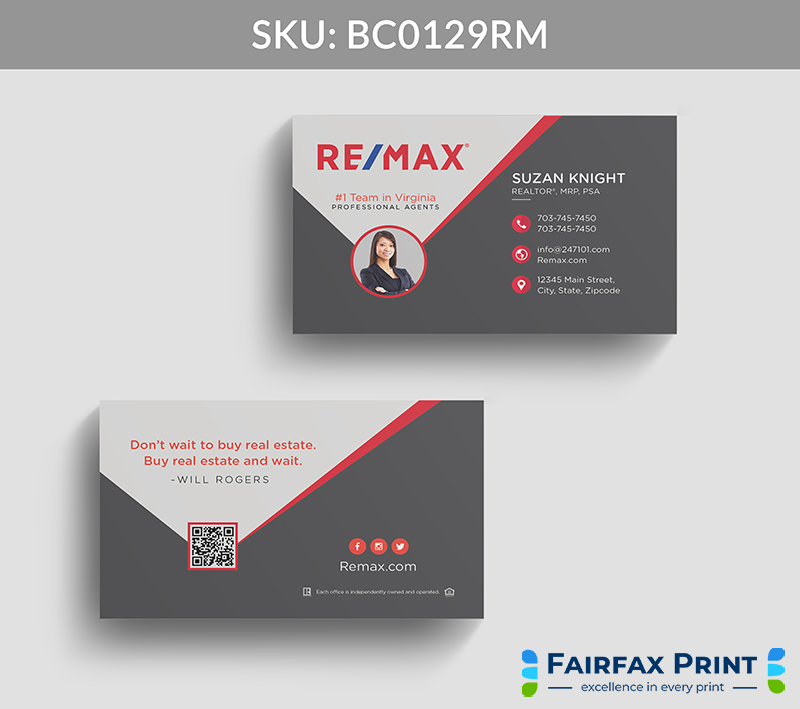 Realtors Fairfax Print for REMAX -BC0129RM - Style 22