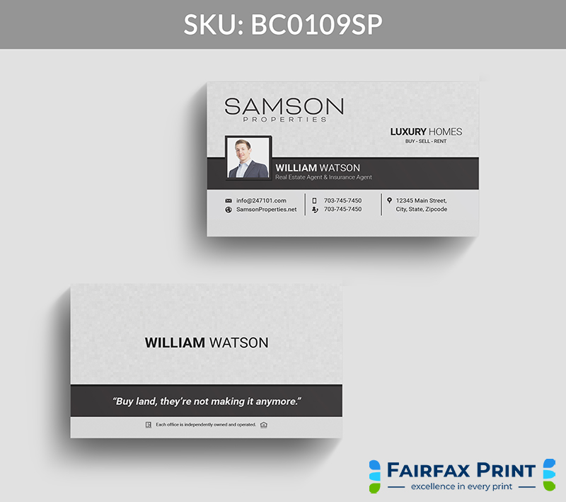 Realtors Fairfax Print for Samson Properties - BC0109SP - Style 22